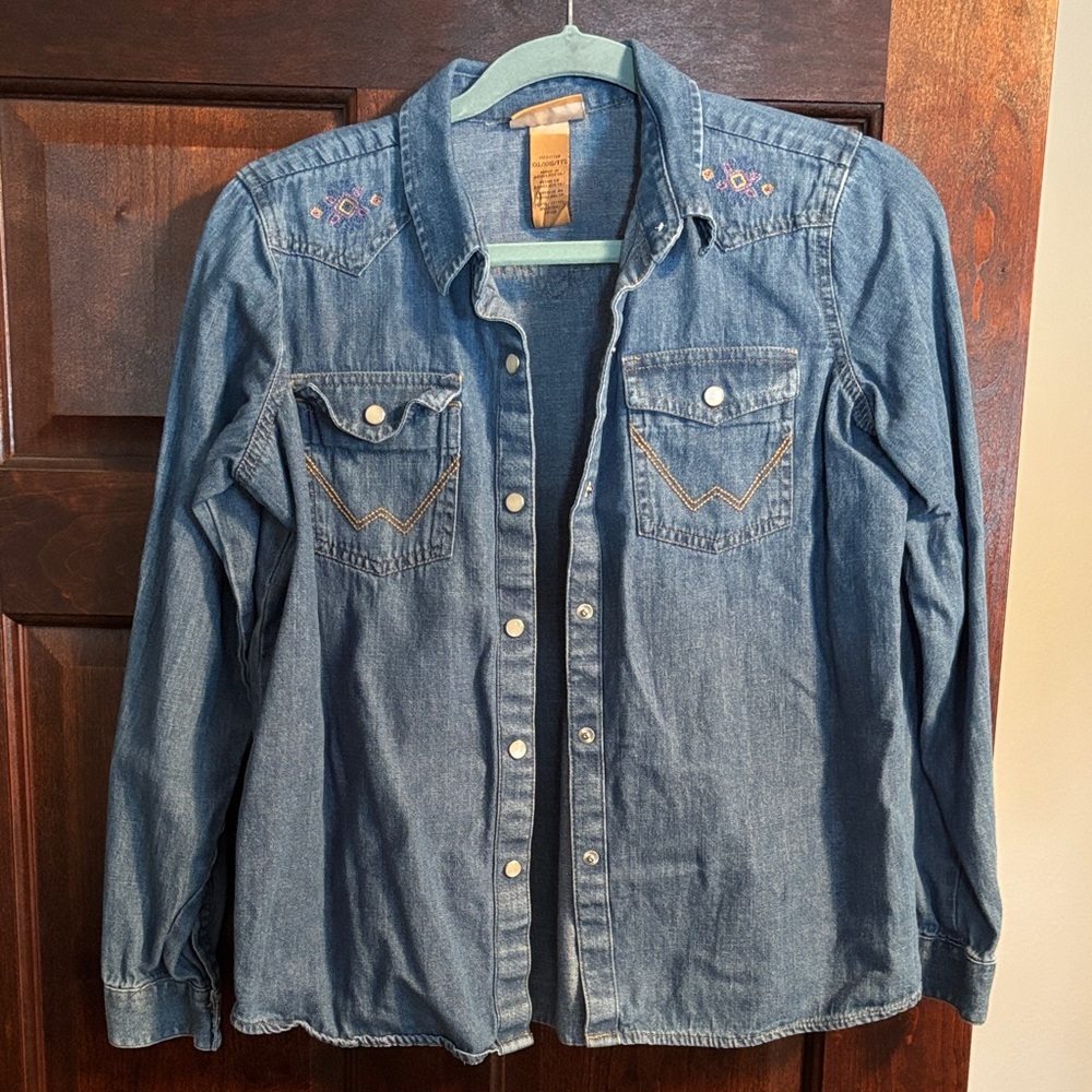 Wrangler Blue Denim Shirt